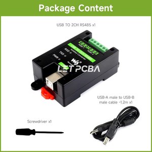 Adaptador Convertidor Aislado de Grado Industrial USB a 2CH RS485 Waveshare con Múltiples Circuitos de Protección, Hecho en China Continental - Product Image 3