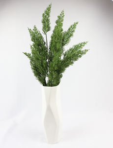 Rama de <span class=keywords><strong>pino</strong></span> de plástico para decoración de boda, <span class=keywords><strong>bonsái</strong></span>, Planta Artificial de ratán de cedro, venta al por mayor - Product Image 6