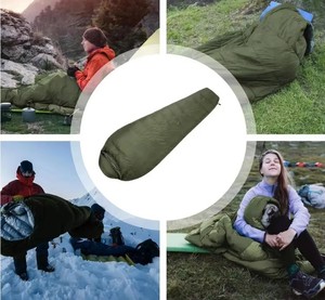 Sac de couchage pour adulte, 800g, polyester et nylon, léger, imperméable, pour le camping, modèle A0140 - Product Image 3