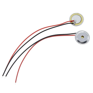 10 pièces plaque de plaquette en céramique Piezo piézoélectrique <span class=keywords><strong>Dia</strong></span> 15mm pour haut-parleur Buzzer + coque en aluminium - Product Image 5