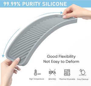 High Quality Silicone Mat Kitchen & <b>Bath</b> Multi-function Tray Stove Sink <b>Splash</b> <b>Guard</b> Mat - Product Image 3