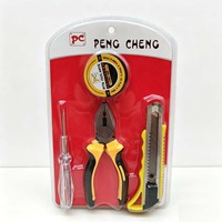 Ensemble d'outils à main S804, Kits d'outils à main, Tournevis, Couteau, Brosse, Pince, Marteau, Ruban adhésif, Produit à 1 $, Série 1$ Matériel et Outils