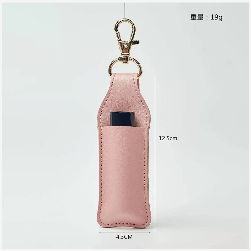 Hot Sales Lipstick Holder Keychain - Custom PU Leather