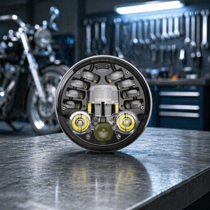 Faro LED para Motocicleta, Accesorios para Motocross, Lámpara Delantera LED para <span class=keywords><strong>Moto</strong></span>, Piezas de Iluminación para <span class=keywords><strong>Harley</strong></span> <span class=keywords><strong>Davidson</strong></span> - Product Image 1