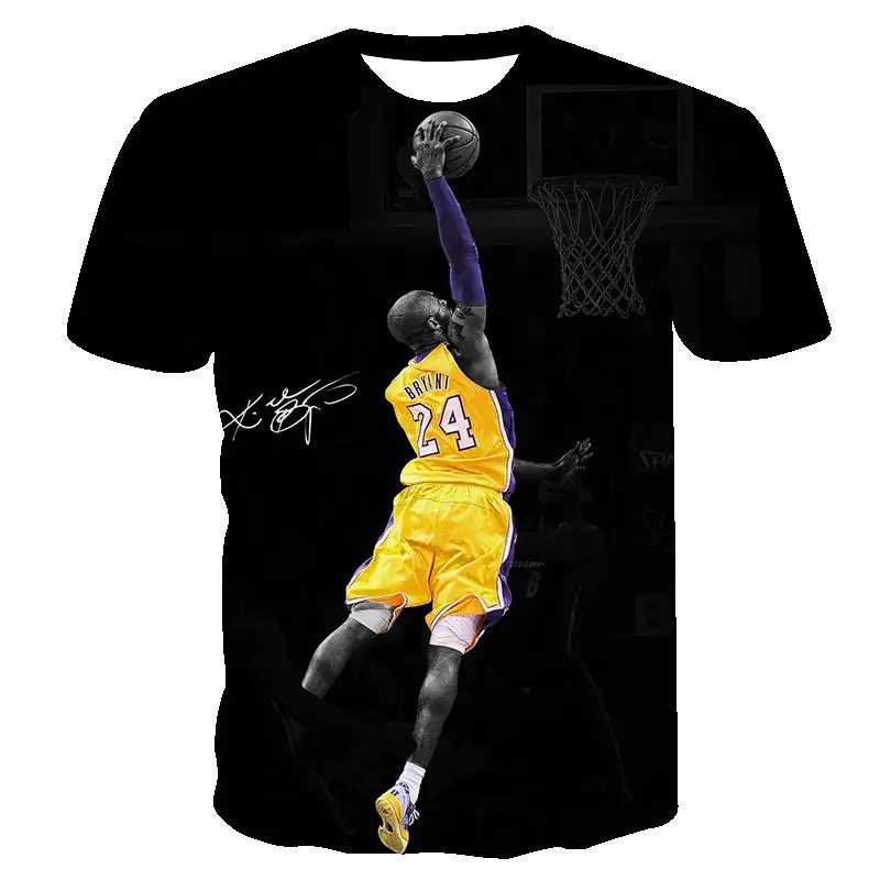 Camiseta impressa para sempre, camiseta de basquete bryant com número 24 8
