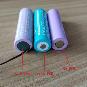 OEM High Quality Icr Ncr 3.7v Li-ion Cell 2500mah 2600mah 2900mah 3000mah 3500mah Rechargeable Lithium Ion 18650 Battery