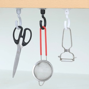 Ganci girevoli gancio adesivo soffitto forte cuscinetto bastone Rack cucina porta chiave <span class=keywords><strong>da</strong></span> bagno porta della cucina gancio di plastica - Product Image 3
