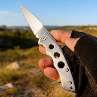 Mini couteau pliant de poche, lame en acier 3cr13, manche en aluminium, couteau utilitaire EDC pour le camping et les activités de plein air