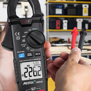 Mestek Slimme Cm83d Klem Meter 200a Ampèremeter En 10000 Telt Digitale Ac/Dc Voltmeter Elektrische Frequentietester - Product Image 4
