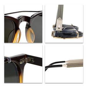 Gafas de sol polarizadas Retro Para hombre y mujer, lentes de lujo con clip, alta calidad - Product Image 5