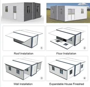 Estructura <span class=keywords><strong>de</strong></span> Vivienda Modular Plegable y Expandible para Familias Pequeñas, Ideal para Vivienda Familiar o Alquiler Comercial - Product Image 5