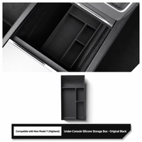 Boîte de rangement sous console compatible avec Tesla Model Y/YL Highland 2025, organiseur de voiture