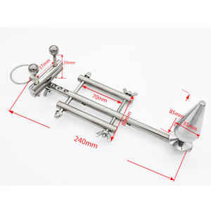 Edelstahl männlich Multifunktion ale Keuschheit mit <span class=keywords><strong>Anal</strong></span> <span class=keywords><strong>Plug</strong></span> Penis Ring Stretching Hoden - Product Image 2