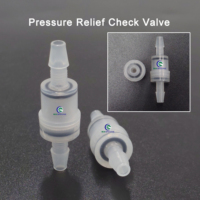 Mini Válvula Unidireccional en Línea de 1/8'' 3/16'', Presión de Ruptura de 0-100Kpa, Válvula de Alivio de Presión de Plástico para Nebulizador y Humidificador