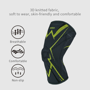 <span class=keywords><strong>Genouillère</strong></span> de compression professionnelle personnalisée avec logo, coussinet en gel de silicone <span class=keywords><strong>et</strong></span> stabilisateurs à ressort, MOQ 50 pièces, OEM - Product Image 5
