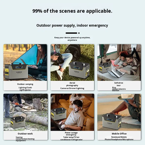 Batterie de secours portable 600W <span class=keywords><strong>pour</strong></span> <span class=keywords><strong>l</strong></span>'extérieur avec onde sinusoïdale pure <span class=keywords><strong>pour</strong></span> voiture, ordinateur portable, drone, camping et éclairage - Product Image 3