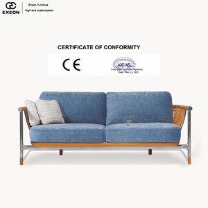 Ensemble <span class=keywords><strong>de</strong></span> canapés <span class=keywords><strong>en</strong></span> rotin <span class=keywords><strong>de</strong></span> luxe pour l'extérieur, idéal pour les villas, protection solaire, mobilier <span class=keywords><strong>de</strong></span> <span class=keywords><strong>jardin</strong></span>, design moderne, canapé <span class=keywords><strong>en</strong></span> tissu - Product Image 5