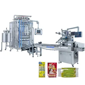 Fabrieksprijs Multi-Lanes Pindakaas Shampoo Chilisaus Vloeibare Stok Verpakkingsmachine Met Flowpack