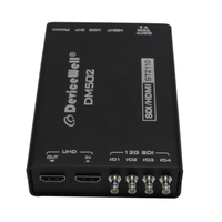 Convertisseurs IP bidirectionnels 12G SDI/ST2110 4x12G SDI BiDi non compressés 4K UHD en alliage d'aluminium, convertisseur vidéo DC 12V