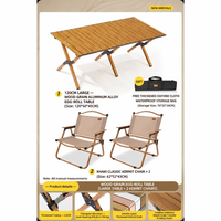 Table de camping pliable 60-150 cm en acier carbone noir pour pique-nique en plein air, barbecue, portable, installation facile