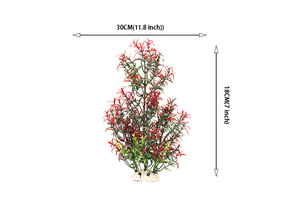 Fournitures pour aquarium, plantes artificielles, décoration de l'aquarium, herbe aquatique de simulation en plastique écologique, <span class=keywords><strong>Levana</strong></span> - Product Image 2