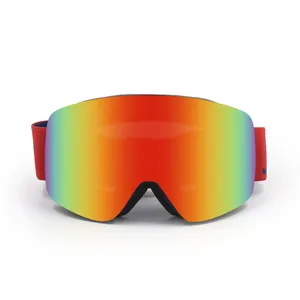 눈 안경 사용자 정의 스노우 보드 스키 고글 더블 렌즈 안개 방지 안개 방지 렌즈 안경 안개 방지 스키 고글 공장 가격