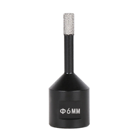 Jeu de forets diamantés en acier, finition oxyde noir, longueur 2 pouces, pour maçonnerie, scie cloche, à liant résineux, brasé sous vide, garantie 3 ans
