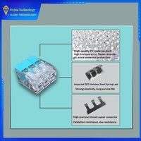221-412 2P OJ26 Serie Schnellverbinder PC 1 Sekunde Verbindungszeit 0,5-4mm² 100 Stück Kostenloser Versand Verbindet weiche und harte Drähte