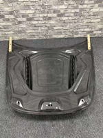 Nouveau kit de protection de capot en fibre de carbone avec vis, noir, garantie 1 an, ajustement universel pour Panamera 971