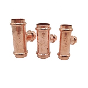 Té de presse en cuivre profilé en V de type <span class=keywords><strong>M</strong></span> haut de gamme pour système de tuyauterie d'eau et de gaz - Product Image 2