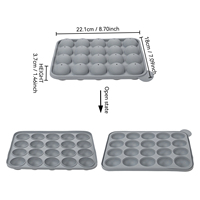 20 cavités moule à gâteau en silicone de qualité alimentaire cercle sucette Cupcake moule de cuisson gâteau Pop Stick moule plateau pour fête