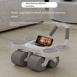 Roue abdominale étanche Fitness équipement d'entraînement <span class=keywords><strong>de</strong></span> gymnastique à domicile roues en plastique exercice Machine <span class=keywords><strong>de</strong></span> réduction <span class=keywords><strong>de</strong></span> la cellulite musculaire - Product Image 4