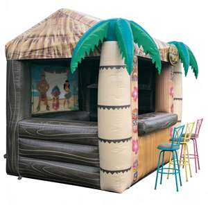 Tente de bar gonflable personnalisée en forme de <span class=keywords><strong>palmier</strong></span>, bar Tiki gonflable pour carnaval - Product Image 4