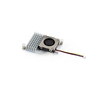 Ventilador de resfriamento com velocidade ajustável para Raspberry Pi 5 Active Cooler com metal e alumínio dissipador de calor para Raspberry Pi 5