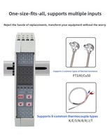 Contrôleur de température intelligent PID à quatre entrées et quatre sorties TH4M, communication RS485 Modbus, affichage numérique, plastique ODM IP68