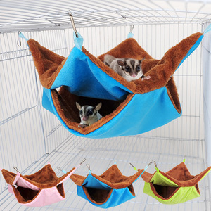 Pet <strong>Cage</strong> Hammock, Bunkbed Hanging Hammock for Small Animal Hideout - Sugar Glider, <strong>Ferret</strong>, Squirrel, Guinea Pig - Product Image 2