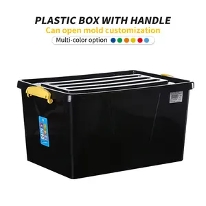 ZNST013 caixa plástica do volume de negócios para o armazenamento refrigerado do armazém, armazenamento resistente retangular empilhável