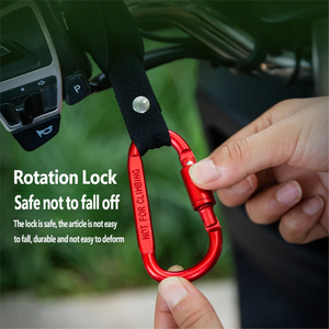Correa de Gancho para Mosquetón - Llavero de Nailon Resistente para Senderismo, Camping, Equipaje, Mochila, Botella de Agua, <span class=keywords><strong>Paraguas</strong></span> - Product Image 2