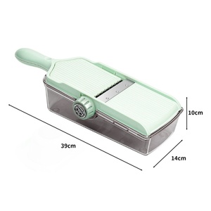 Cortador de Verduras Multifuncional de Acero Inoxidable 304 para Cocina, Rebanador Manual de Alta Eficiencia, Triturador de Alimentos - Product Image 6
