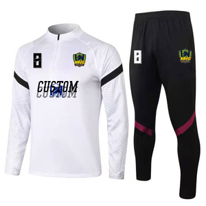 Offre Spéciale 1/4 Zipper Design Football Sports Training Survêtement Coupe automatisée Nom Sublimation Football Warm-Up Wear Sets Hiver - Product Image 3