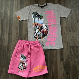 DCY 2025 Tuta Estiva Traspirante da <span class=keywords><strong>Uomo</strong></span> <span class=keywords><strong>Slim</strong></span> <span class=keywords><strong>Fit</strong></span> Verde e Bianca Streetwear 100% Cotone - Product Image 3