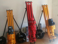 Machine de forage de puits de 15 m 20 m, petite, entièrement pneumatique, pour le forage de roches dures, machine de forage minière