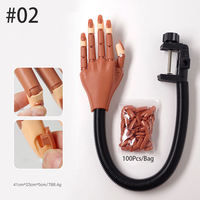 Mano de Práctica para Uñas, Modelo Desmontable para Manicura DIY, Prótesis de Mano para Práctica de Uñas Acrílicas
