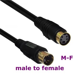 Câble vidéo mini DIN à quatre broches avec cœur en cuivre plaqué or, connexion TV AV, câble de connexion MD4P mâle vers femelle - Product Image 5