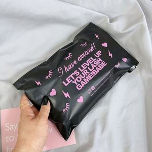Sobre de Correo de Plástico Rosa con Logotipo Impreso Personalizado, Material de Polietileno Duradero, Bolsa de Envío con Asa para Mensajería y Volantes - Product Image 3