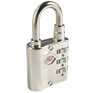 Cadenas à combinaison à 3 chiffres en alliage de zinc chromé robuste, sans clé, pour armoire, casier de gym, entrepôt, serrure de sécurité antivol - Product Image 1