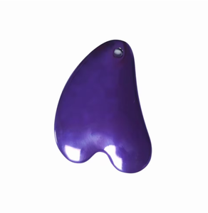 Outil de soin de la peau de couleur violette, outil de beauté pour le visage, produit de bien-être, masseur en métal, grattoir facial en alliage de zinc - Product Image 1