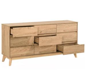 Шкаф для хранения, стол, <span class=keywords><strong>Tallboy</strong></span>, дубовый шкаф для спальни, 9 ящиков, шкаф для хранения для гостиной - Product Image 5