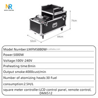 Mesin kabut air DMX512, daya tinggi 5000w mesin asap tanah minyak untuk pertunjukan panggung pernikahan Bar