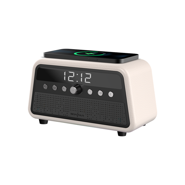 New Arrival Portable Wooden Boombox 2400mAh Wireless Charger Bluetooth Speaker with 360° Surround Sound for Beach and Camping